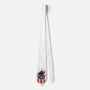 Gravata crista USA Golden Eagle Stars and Stripes