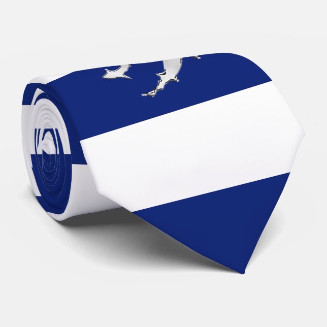 Gravata Crome o mergulhador e os tubarões em listras (Rolled)