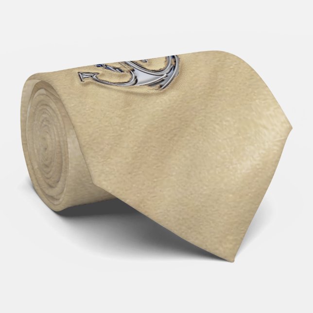 Gravata Cromo como Corda Corda na Areia (Rolled)