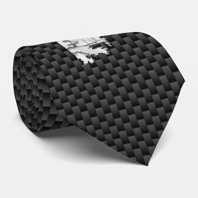 Gravata Cromo como Farol em impressão de fibra de carbono (Rolled)