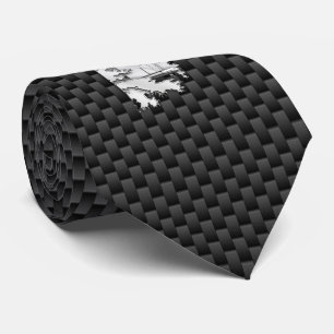 Gravata Cromo como o farol no impressão da fibra do