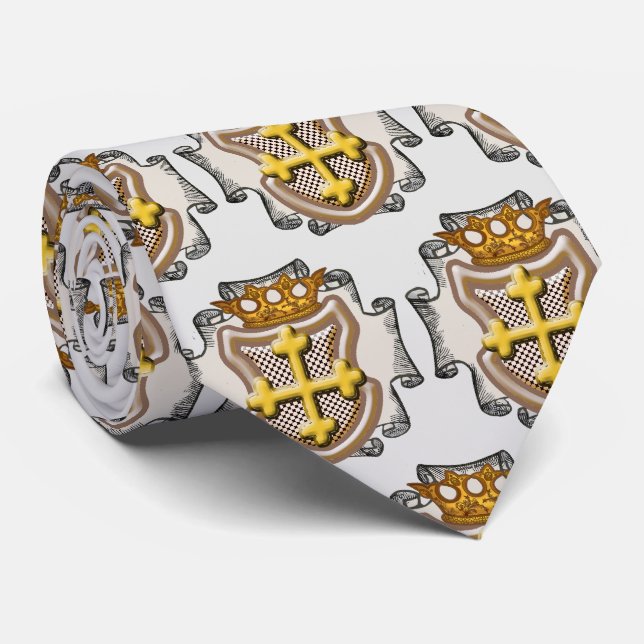 Gravata Cruz Dios  (Rolled)