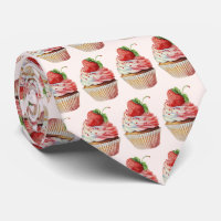 Cupcake de morango Padrão de deserto doce