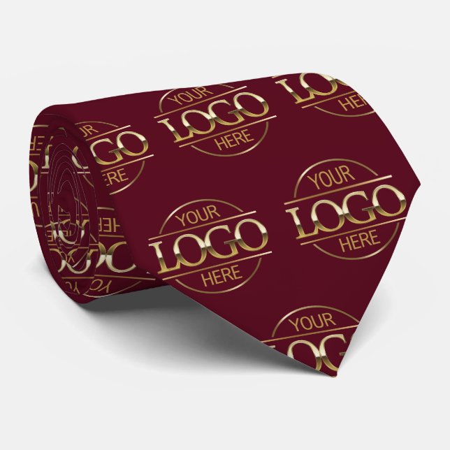 Gravata Custom Branding Business Logo Pattern Promotional (Rolled)