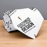 Gravata Custom Minimalist Personalized Company Branded<br><div class="desc">Add a refined finishing touch to your professional look with this Custom Minimalist Personalized Company Branded Neck Tie, designed to showcase your logo or company name in a subtle, modern style. Ideal for trade shows, executive wear, client meetings, or branded uniforms, this tie offers understated sophistication and brand consistency. Made...</div>