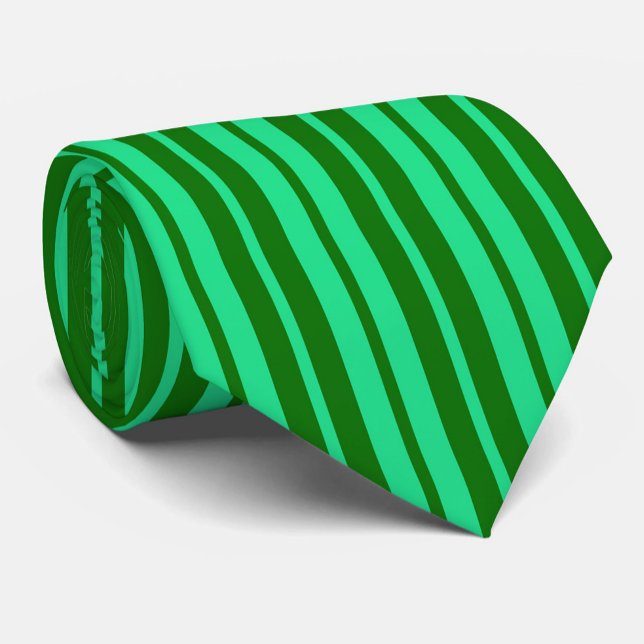 Gravata Cute Green Stylish Stripes Pattern Design  (Criador carregado)