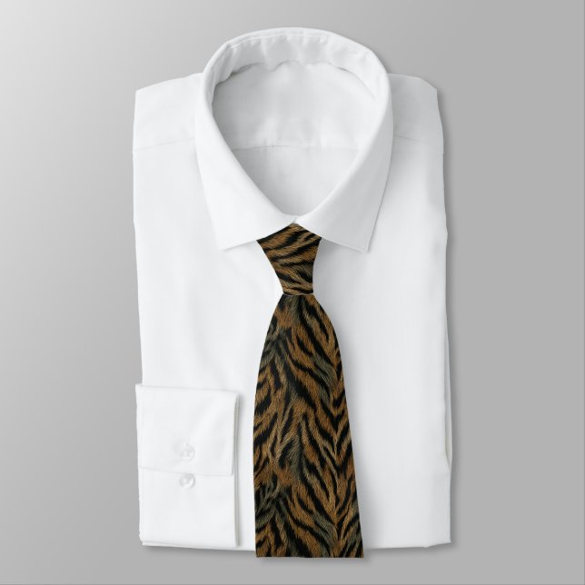 Gravata Cute Men Gifts Tiger Print (Amarrado)