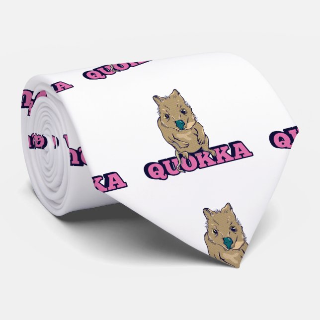 Gravata Cute Quokka (Rolled)
