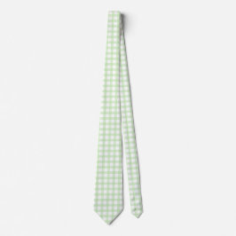 Gravata Cute Retro Green Gingham Plaid pattern