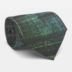 Gravata Cyber Matrix – Código Digital