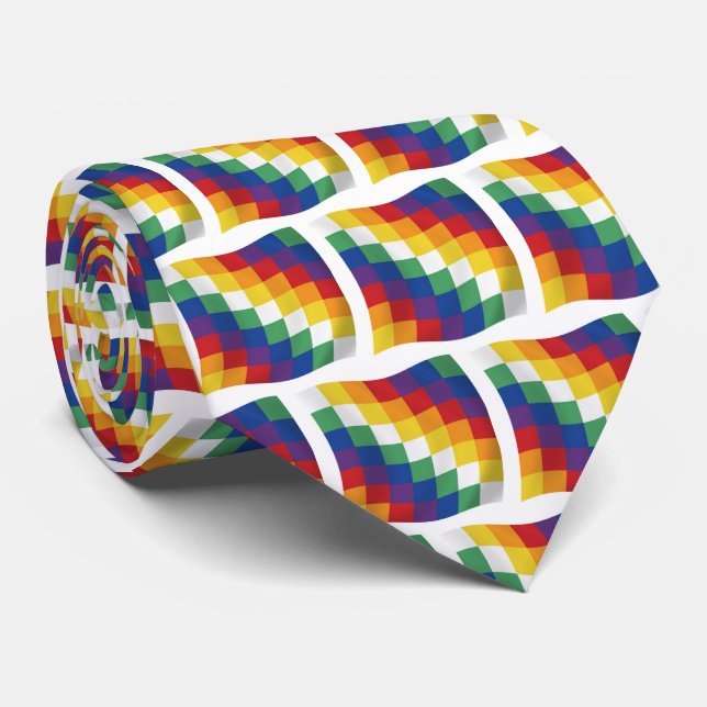 Gravata da Bandeira Aymara (Rolled)