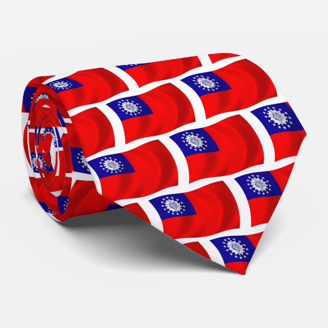 Gravata da Bandeira da Birmânia (Rolled)