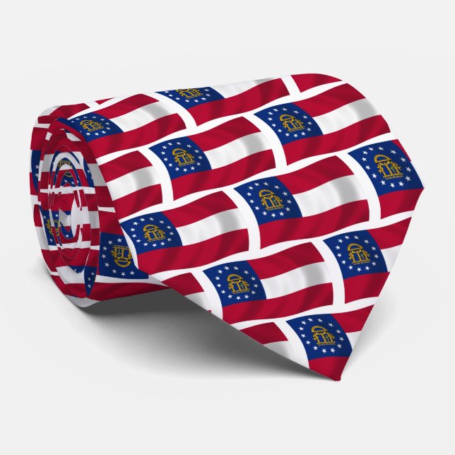 Gravata da Bandeira da Geórgia (Rolled)