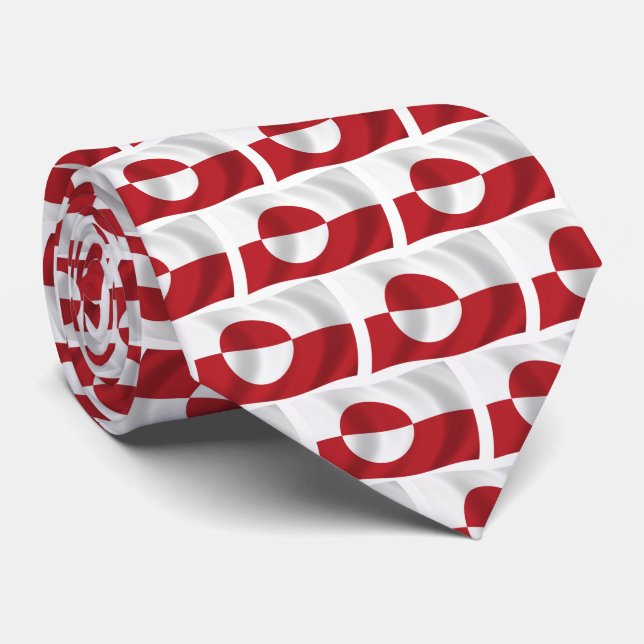 Gravata da Bandeira da Groenlândia (Rolled)