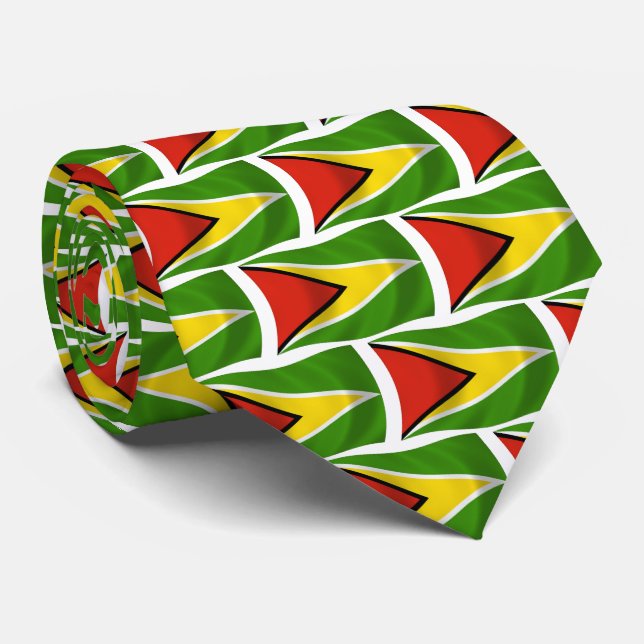Gravata da Bandeira da Guiana (Rolled)