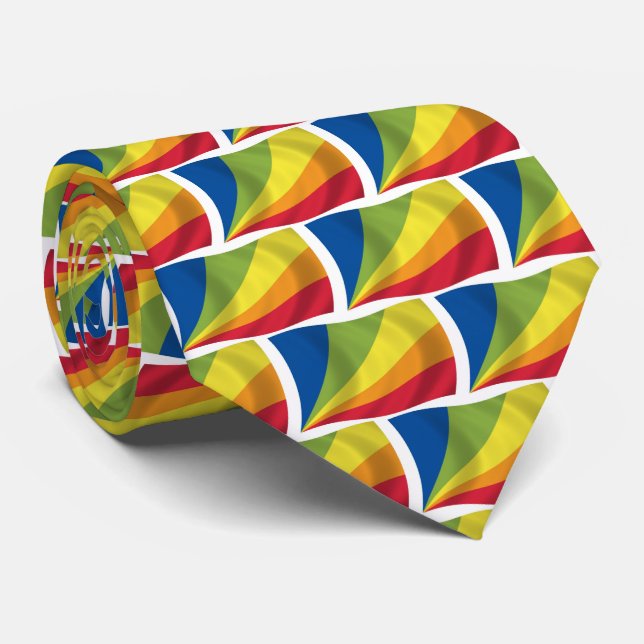 Gravata da Bandeira da Lingua Franca Nova (Rolled)