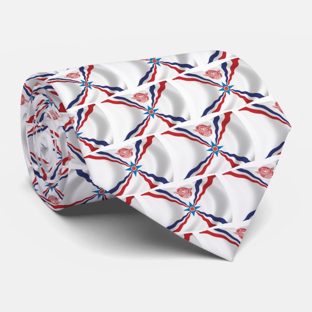 Gravata da Bandeira da Nação Assíria (Rolled)