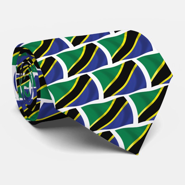 Gravata da Bandeira da Tanzânia (Rolled)