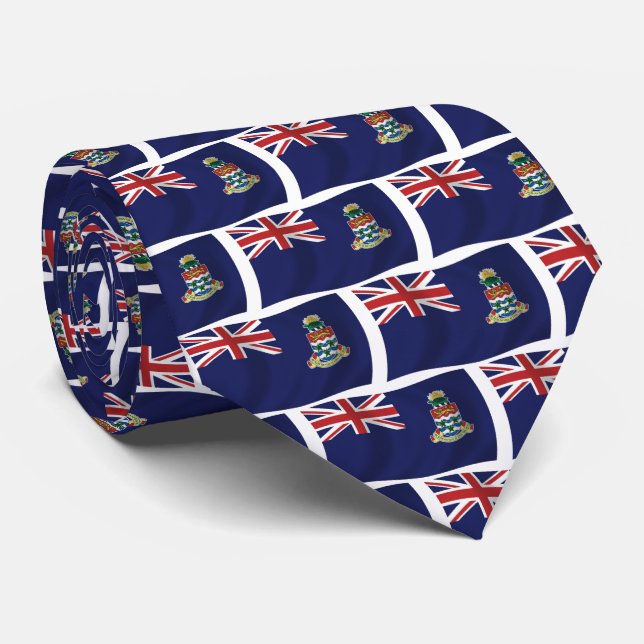 Gravata da Bandeira das Ilhas Cayman (Rolled)