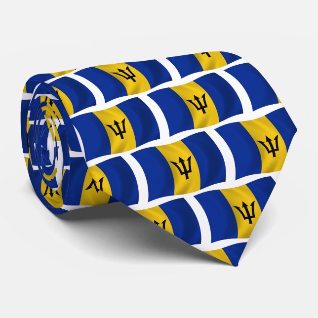 Gravata da Bandeira de Barbados (Rolled)