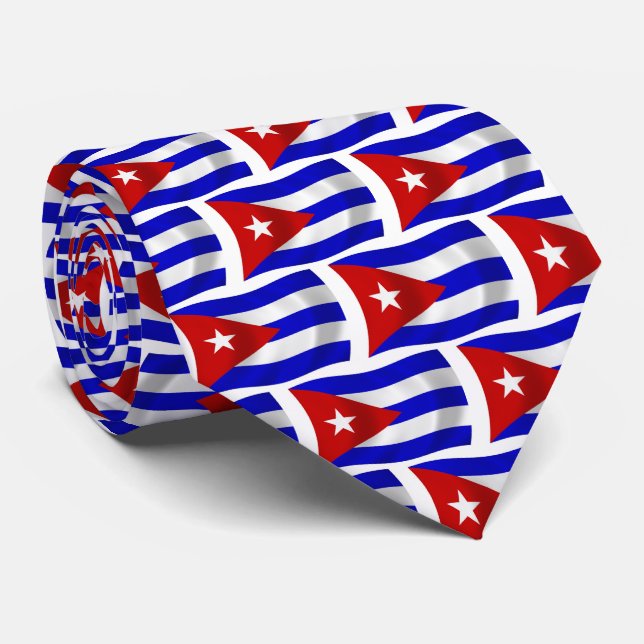 Gravata da Bandeira de Cuba (Rolled)