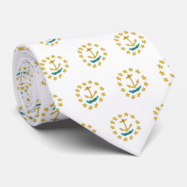 Gravata da Bandeira de Rhode Island (Rolled)