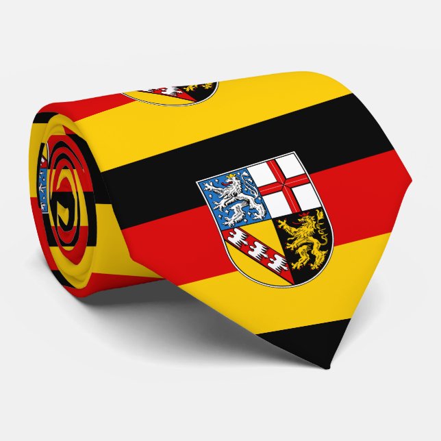 Gravata da bandeira de Saarland (Rolled)