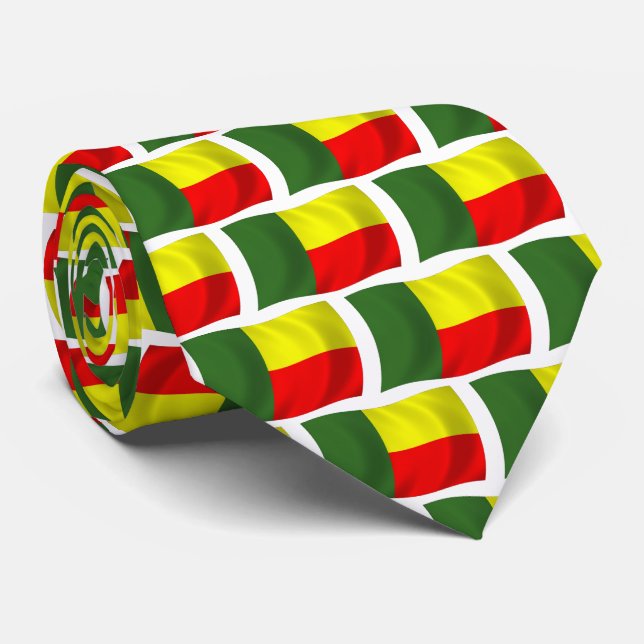 Gravata da Bandeira do Benim (Rolled)
