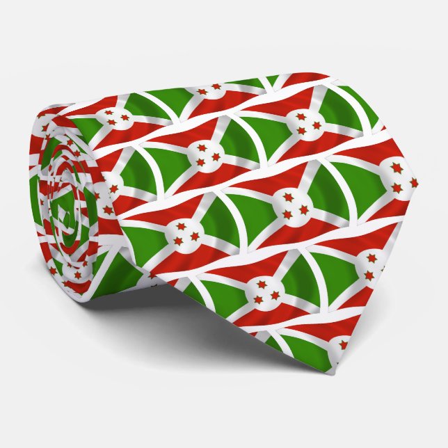Gravata da Bandeira do Burundi (Rolled)