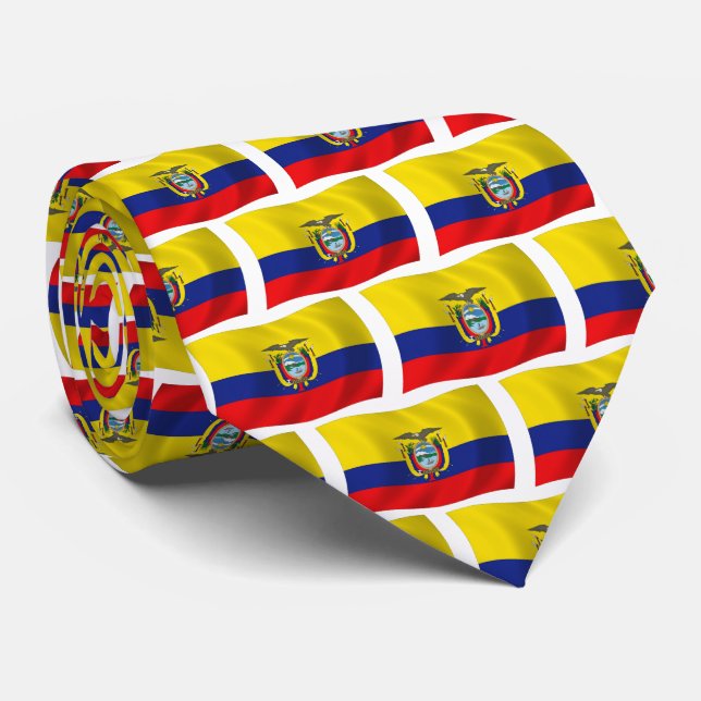 Gravata da Bandeira do Equador (Rolled)