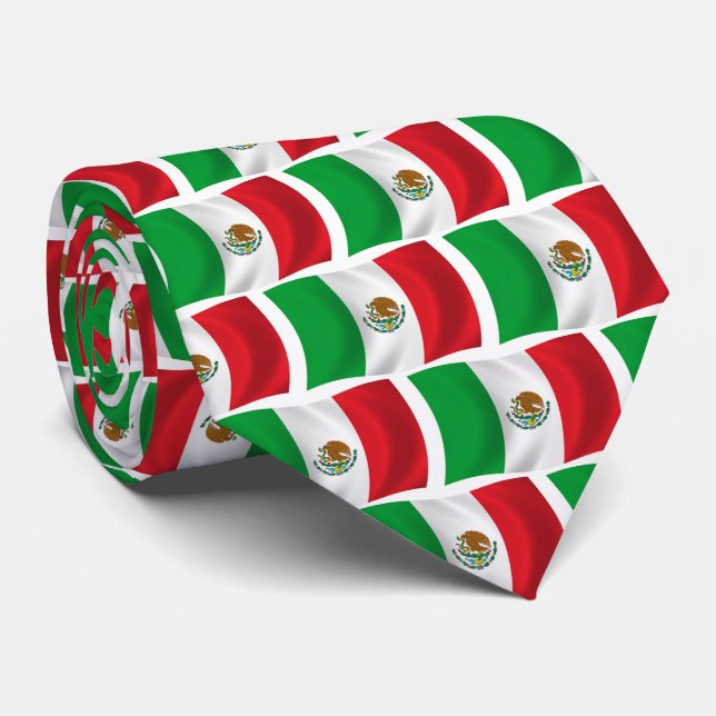 Gravata da Bandeira do México (Rolled)