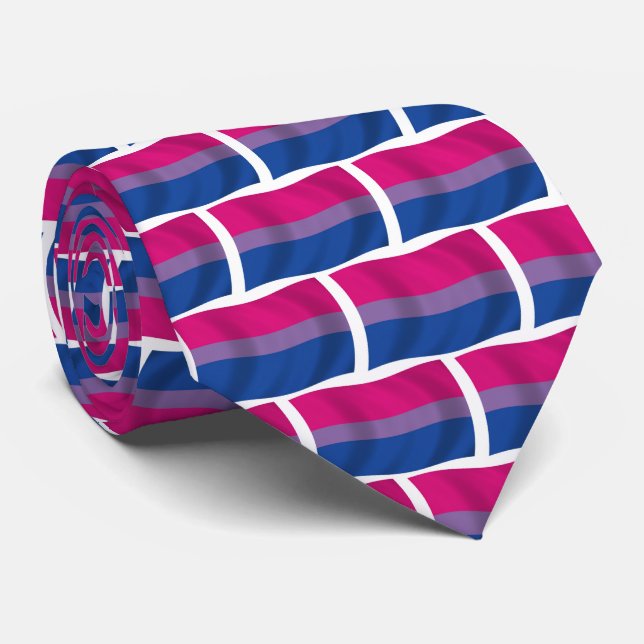 Gravata da Bandeira do Orgulho Bissexual (Rolled)
