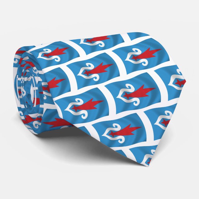 Gravata da Bandeira do Povo Ainu (Rolled)