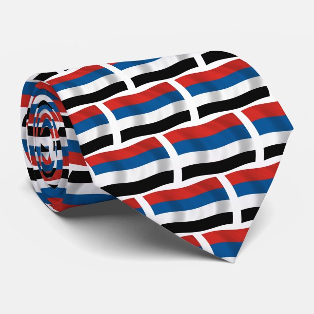 Gravata da Bandeira dos Povos Indígenas da Colômbi (Rolled)