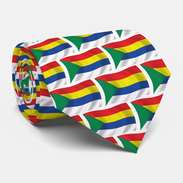 Gravata da Bandeira Druzista (Rolled)