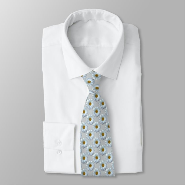 Gravata Daisy Tie Lindas flores silvestres Necktie Daisy G (Amarrado)
