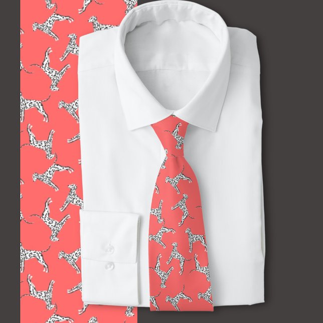 Gravata Dalmatianos - Torneira multidirecional do pescoço  (Dalmatian dog tie, great for veterinarian, dog lover, pet owner, dog breeder)