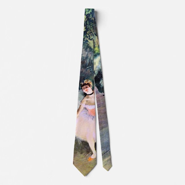Gravata Dançarina com um Buquê de Flores por Edgar Degas (Frente)