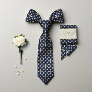 Gravata Dapper Daisies & Golden Dots Vintage Masculino
