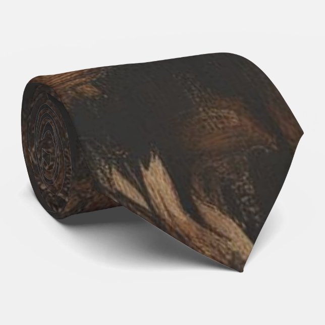 Gravata Dark Academia Bohemian Neck Tie (Rolled)