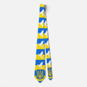 Gravata de Apoio à Ucrânia Paz Pombo Brasão