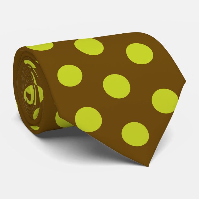 Gravata De Bolinhas Seda De Jockey Chartreuse Verd (Rolled)