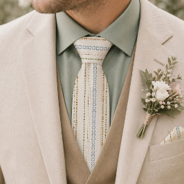 Gravata de C Casamento Folk Moderno | Poeira Azul 