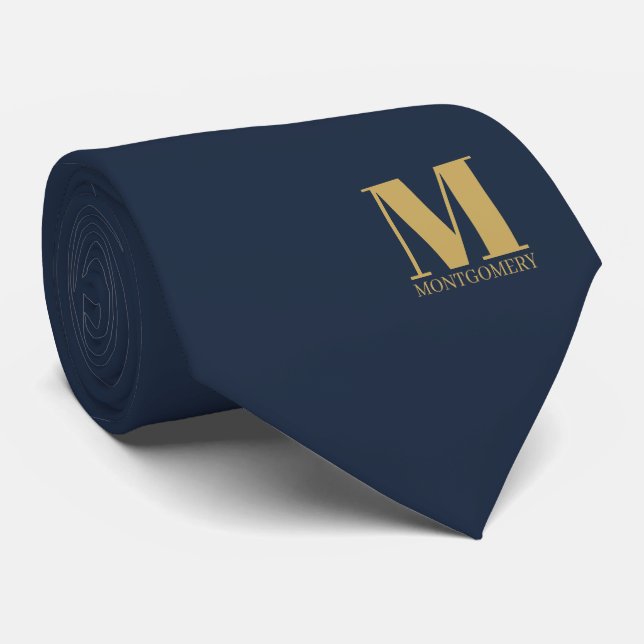 Gravata de Cama de Casamento com Monograma + Nome (Rolled)