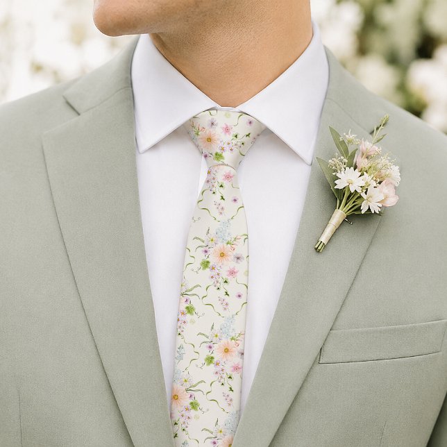 Gravata de casamento floral de videira botânica (Criador carregado)