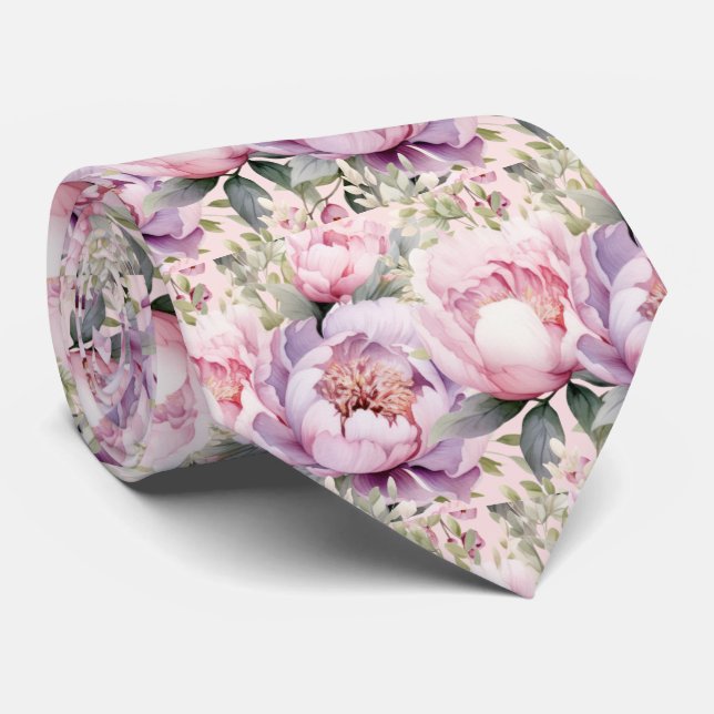 Gravata de Cavalheiro | Gravata Floral para Casame (Rolled)