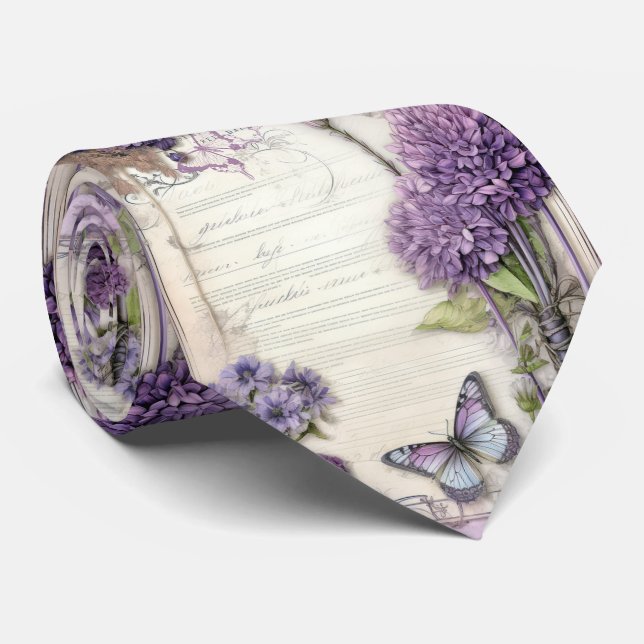 Gravata de Cavalheiro | Gravata Floral para Casame (Rolled)