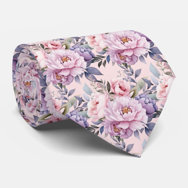 Gravata de Cavalheiro | Gravata Floral para Casame (Rolled)