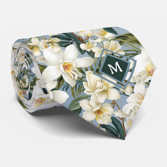 Gravata de Cavalheiro | Gravata Floral para Casame (Rolled)