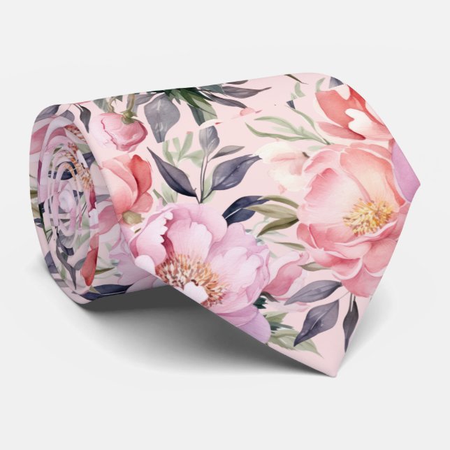Gravata de Cavalheiro | Gravata Floral para Casame (Rolled)